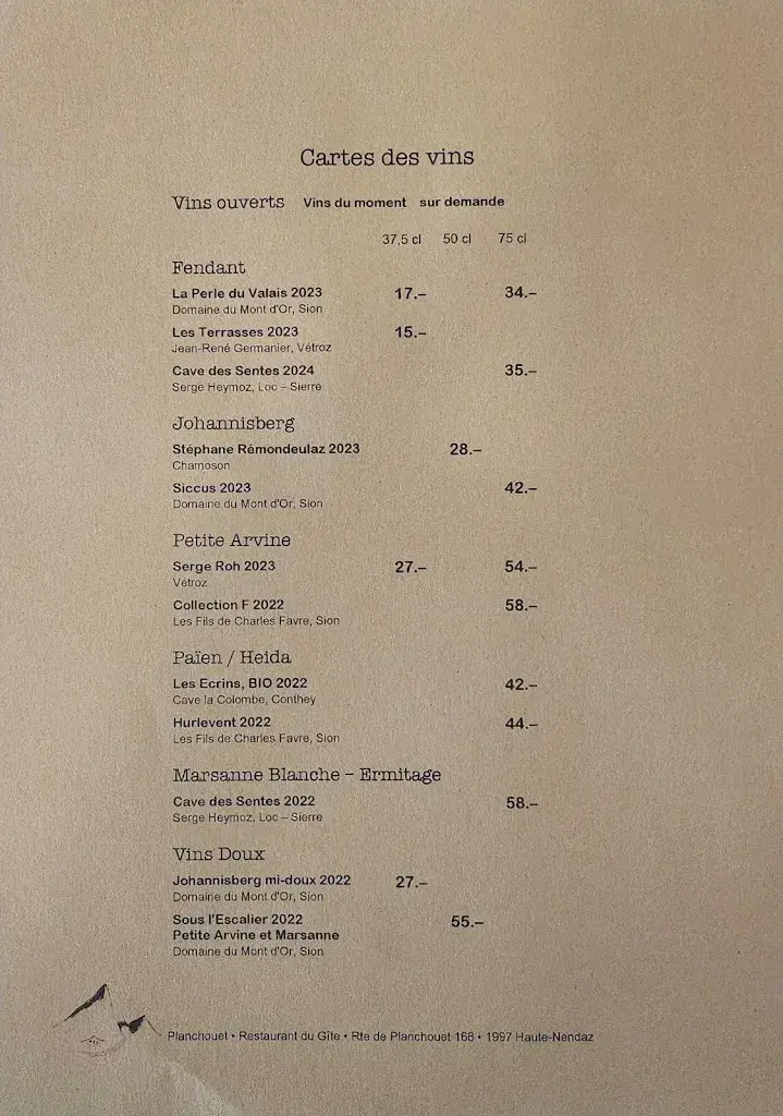 Menu_Restaurant et Gîte de Planchouet_Haute-Nendaz_image_3