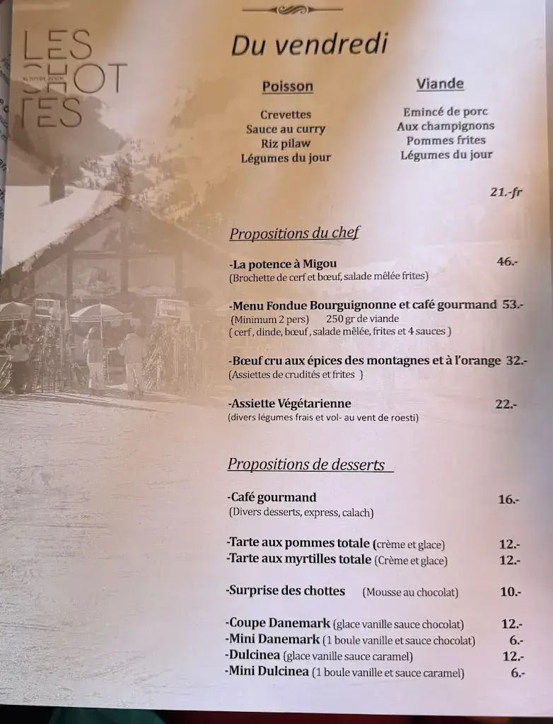 Restaurant Les Chottes_Veysonnaz_menu_image_1