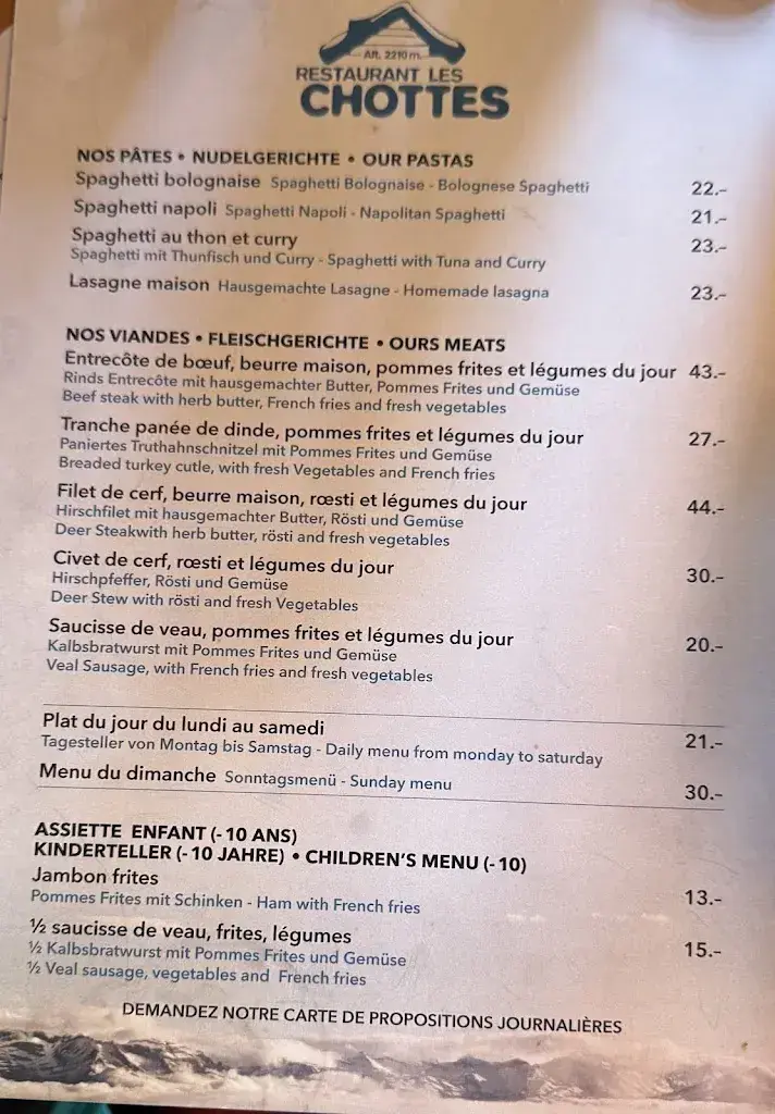 Menu_Restaurant Les Chottes_Veysonnaz_image_2