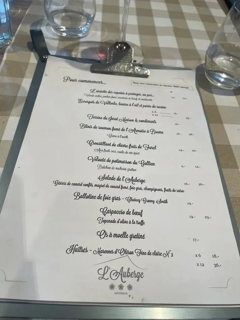 Menu_L'Auberge de Mézières_Mézières_image_2