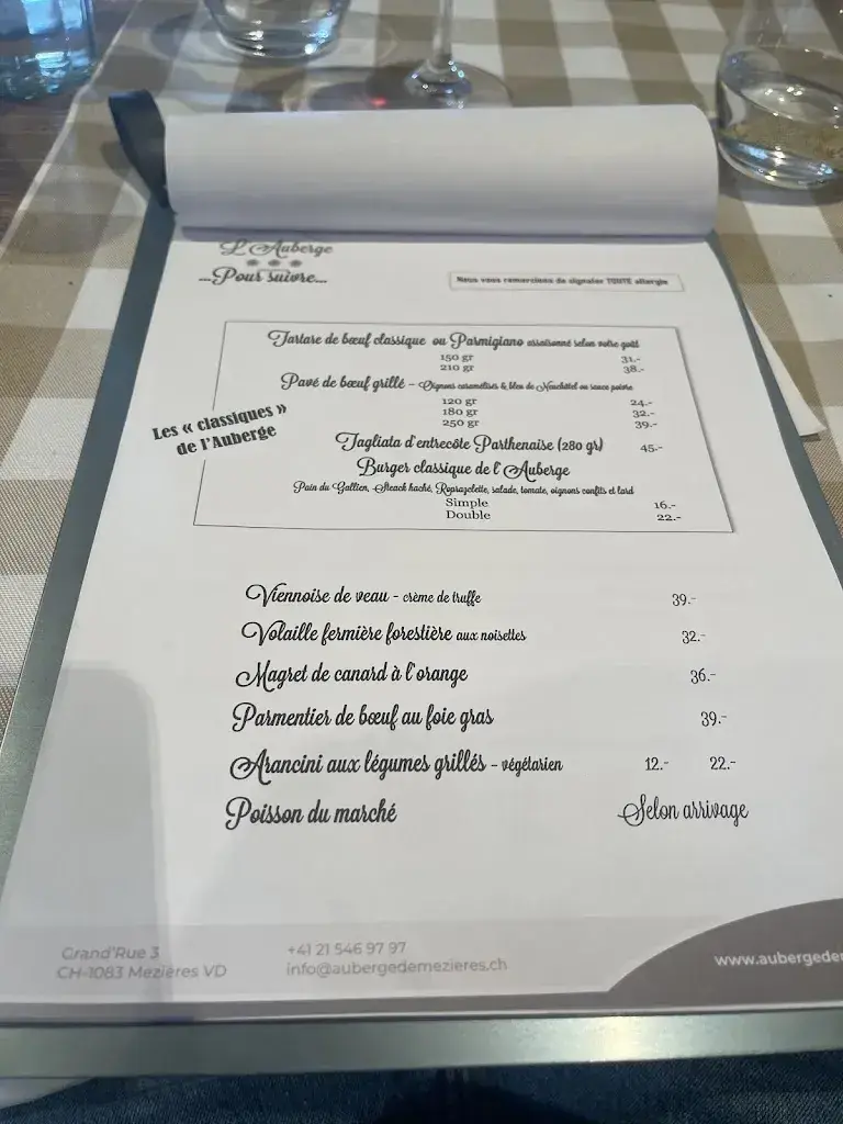 Menu_L'Auberge de Mézières_Mézières_image_4