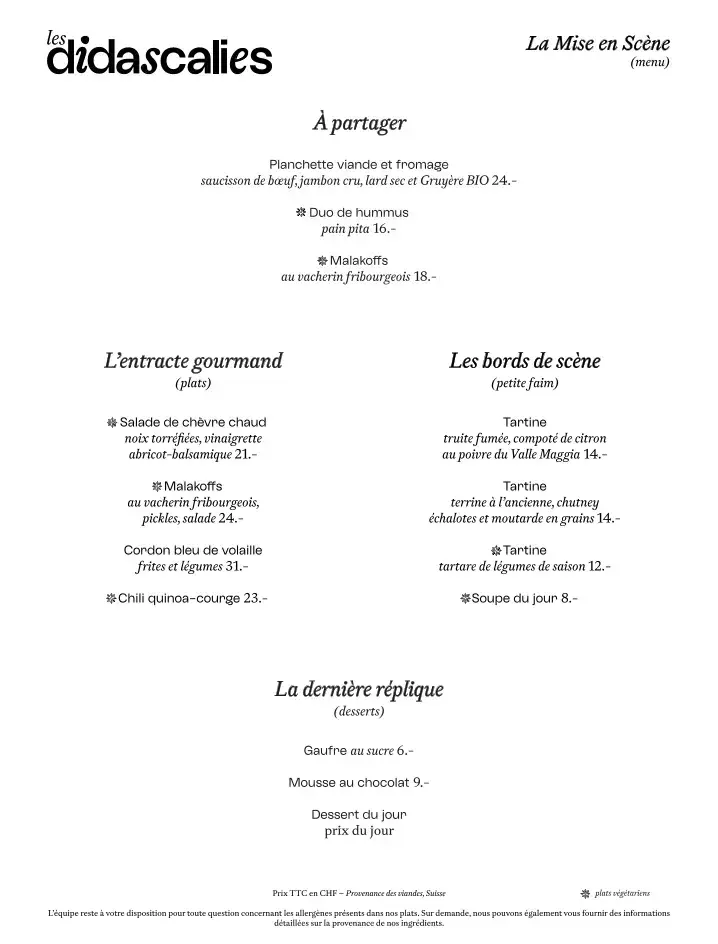 Menü_Les Didascalies - Nuithonie_Villars-sur-Glâne_Bild_2