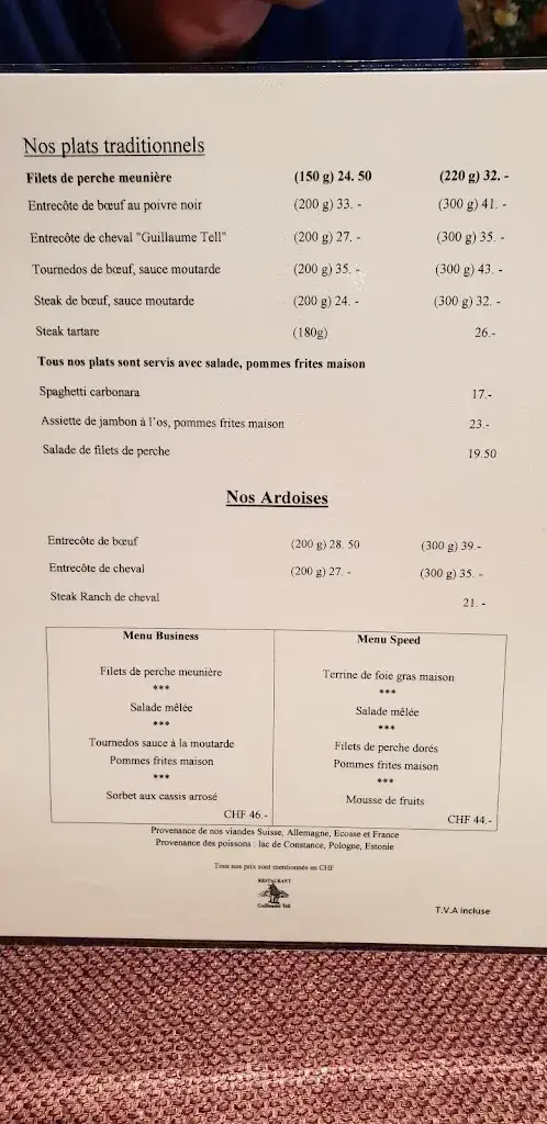 Menu_Auberge Guillaume Tell_Villaz-Saint-Pierre_image_2