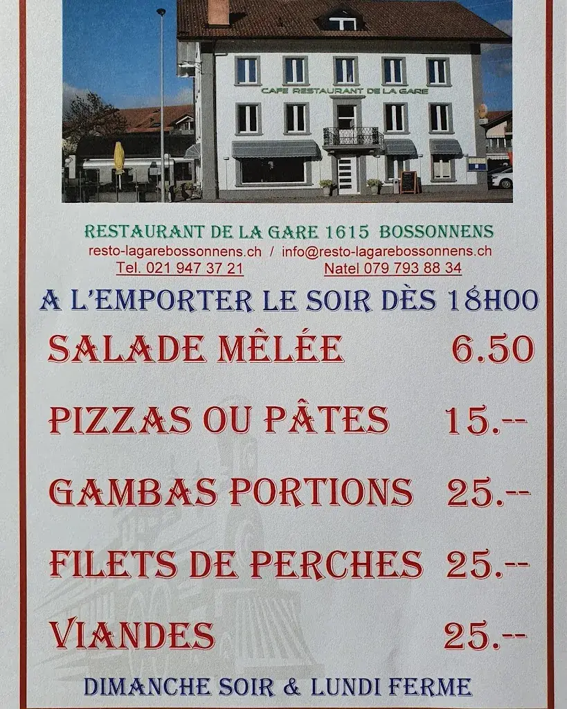 Menu_Restaurant de la Gare_Bossonnens_image_2