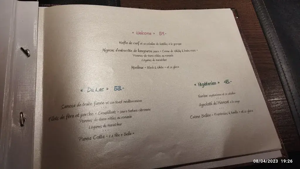 Menu_La Clef_Fribourg_immagine_2