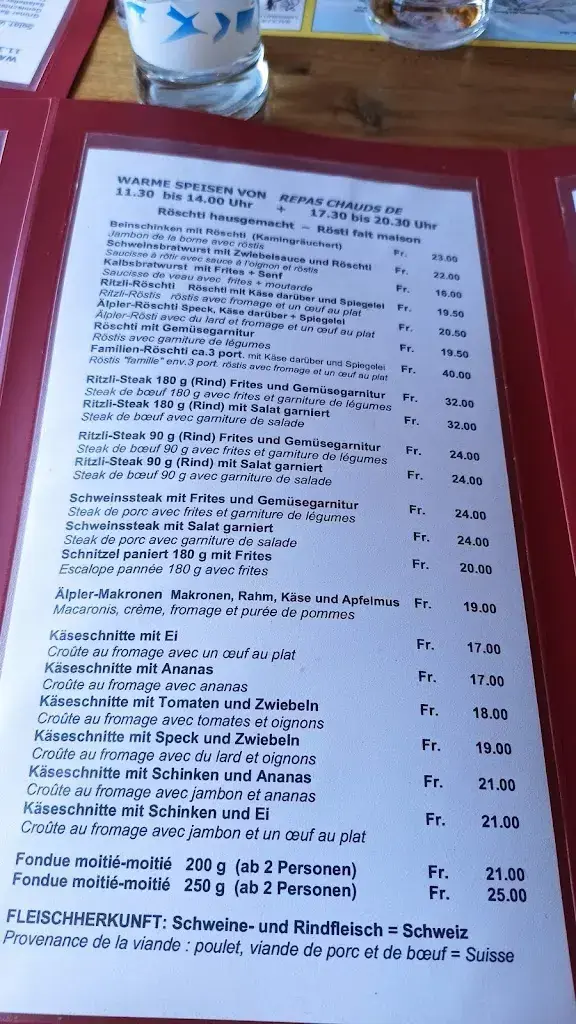 Ritzli-Alp restaurant à Jaun