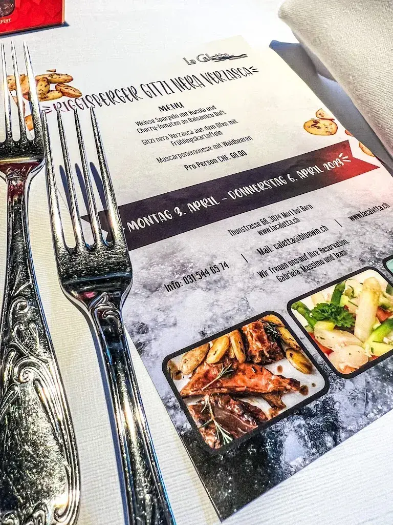 Menu_Restaurant La Caletta_Muri bei Bern_immagine_3