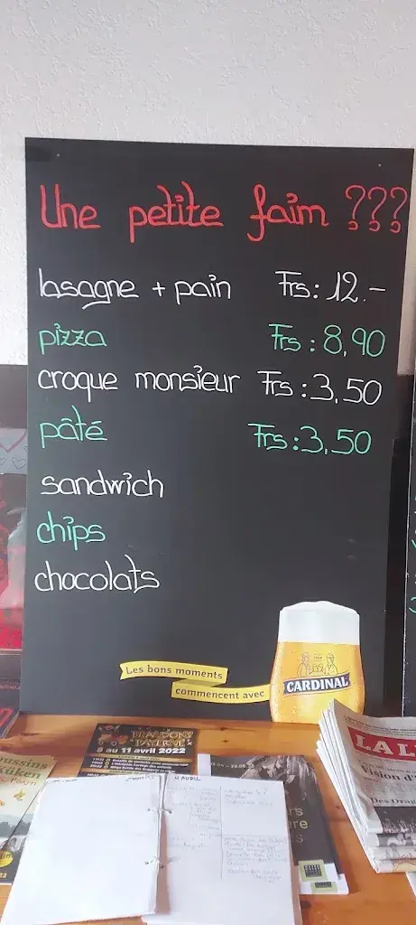 Menu_Tea Room Les Trois Trèfles_Le Pâquier_image_2