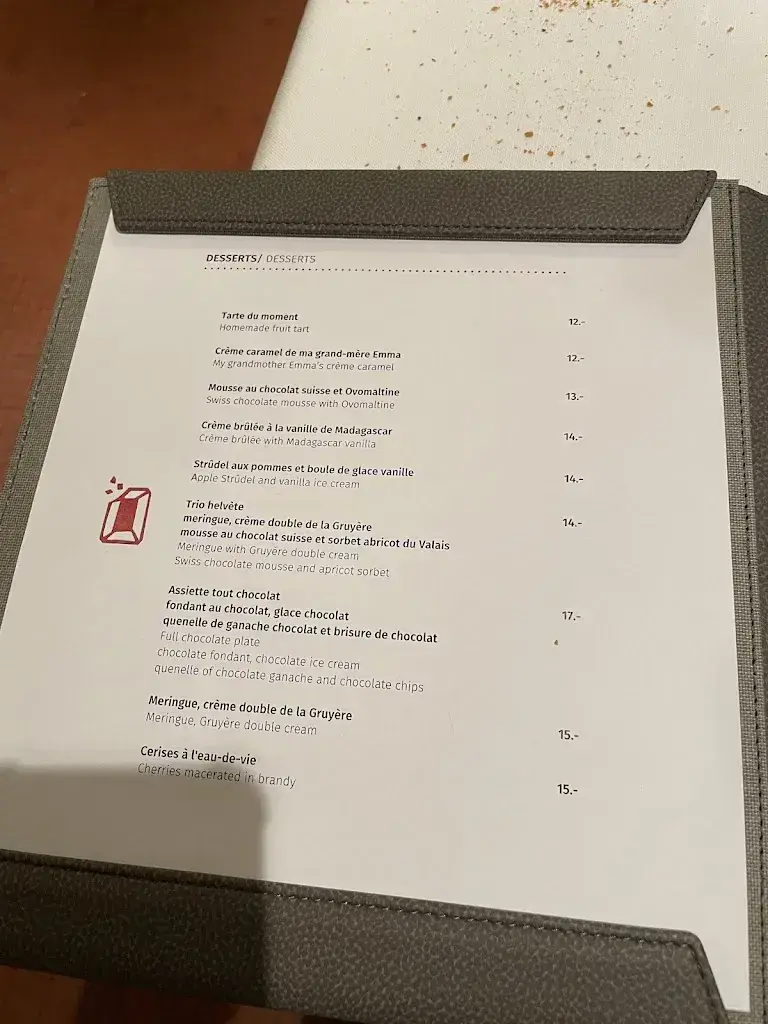 Menu_Restaurant Les Armures_Genève_image_3