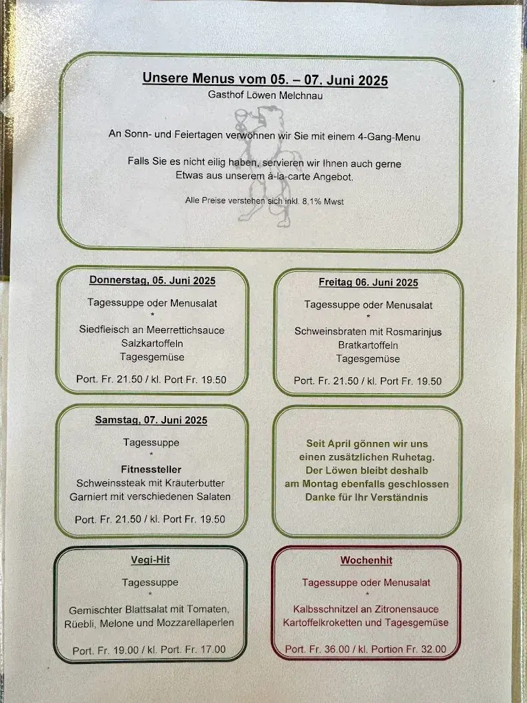 Menu_Gasthof Löwen_Melchnau_image_1