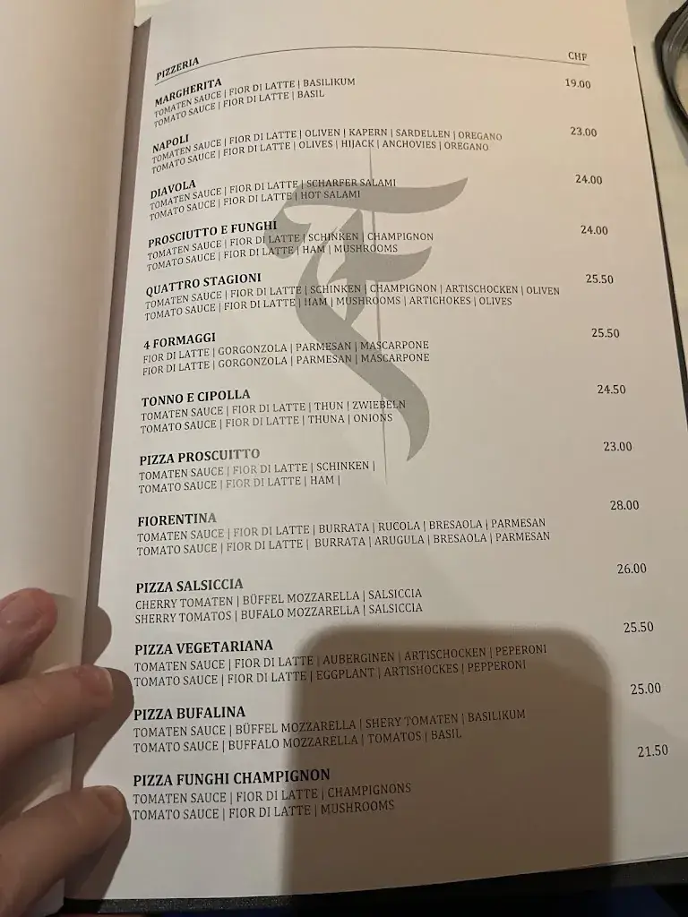 Menu_Restaurant Fiorentina Basel_Basel_image_3