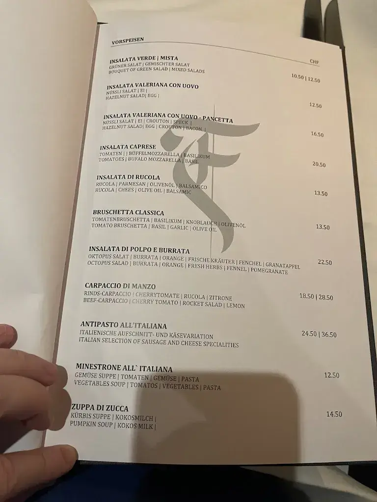 Menu_Restaurant Fiorentina Basel_Basel_image_4