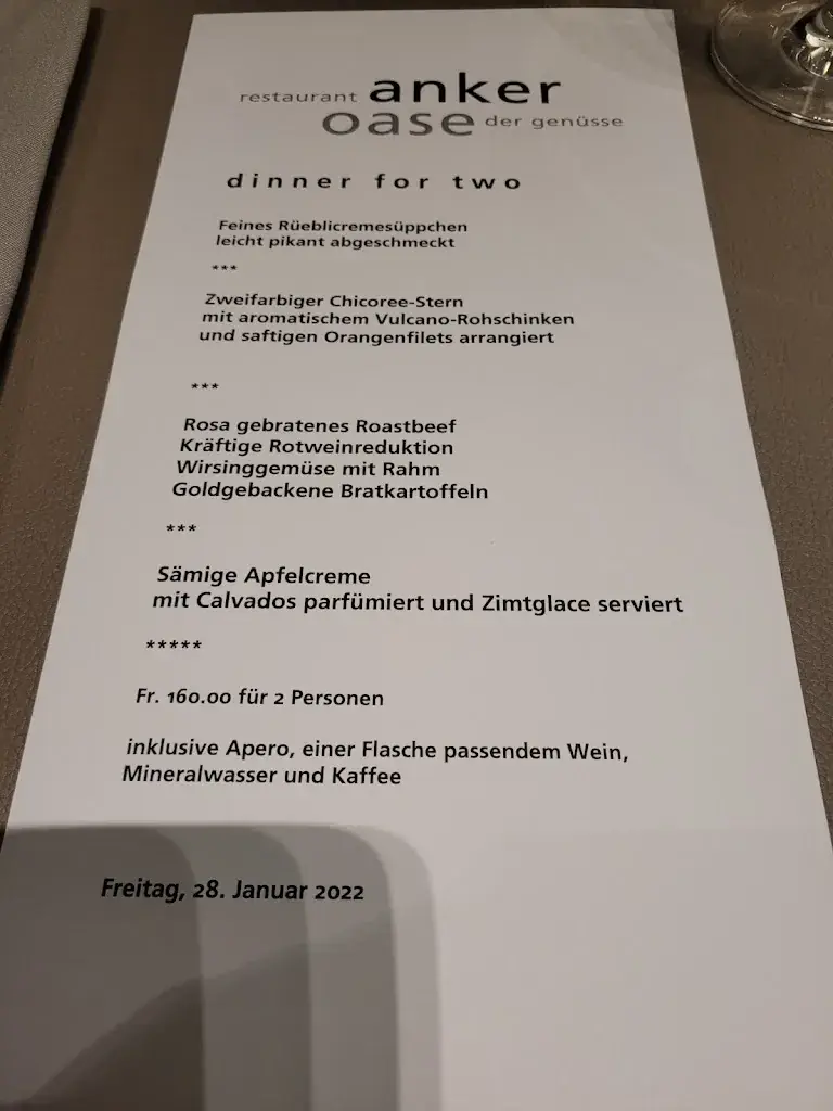 Menu_Restaurant Anker_Appenzell_immagine_2