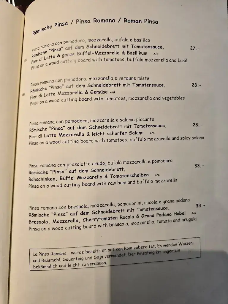 Menu_La Pasta_Zürich_image_2