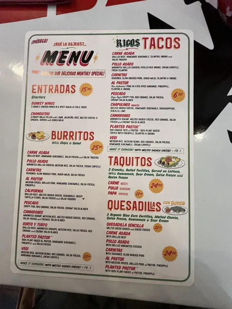 Menu_La Taqueria (Kreis 4)_Zürich_image_3