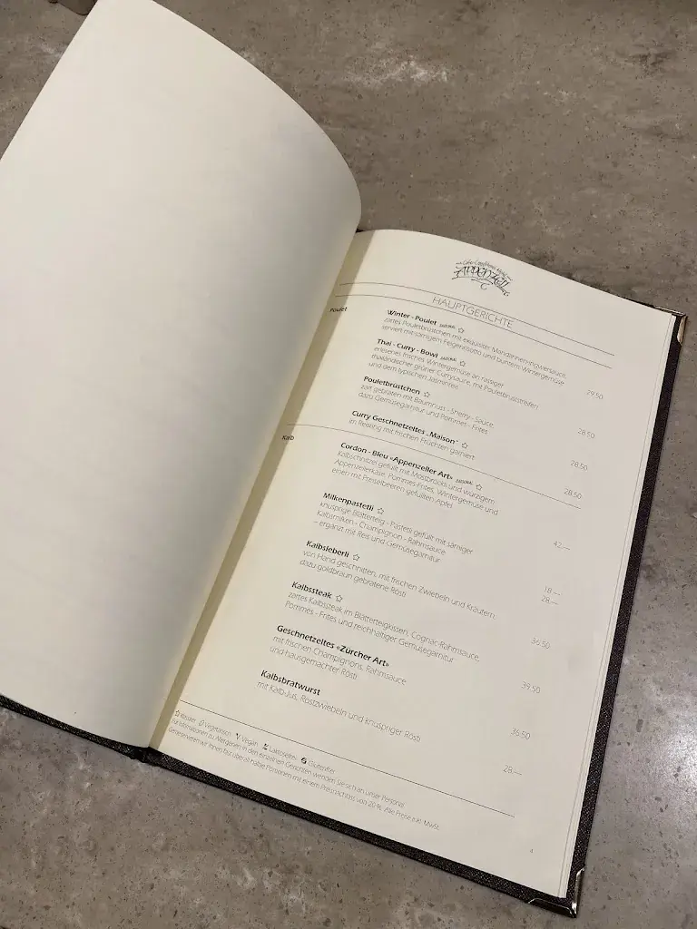 Menu_Café-Hotel Appenzell_Appenzell_immagine_2