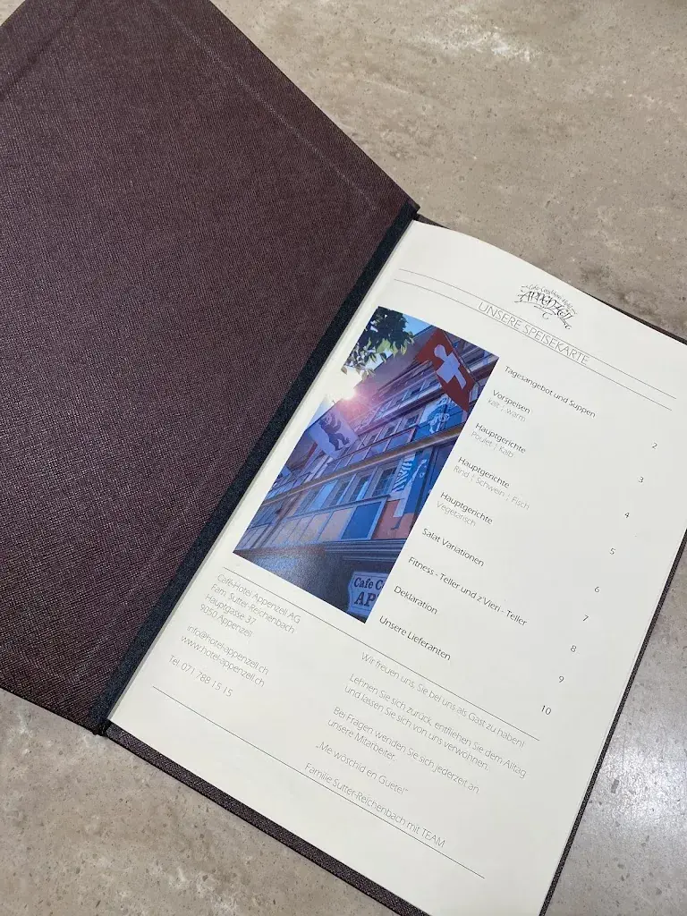 Menu_Café-Hotel Appenzell_Appenzell_immagine_3