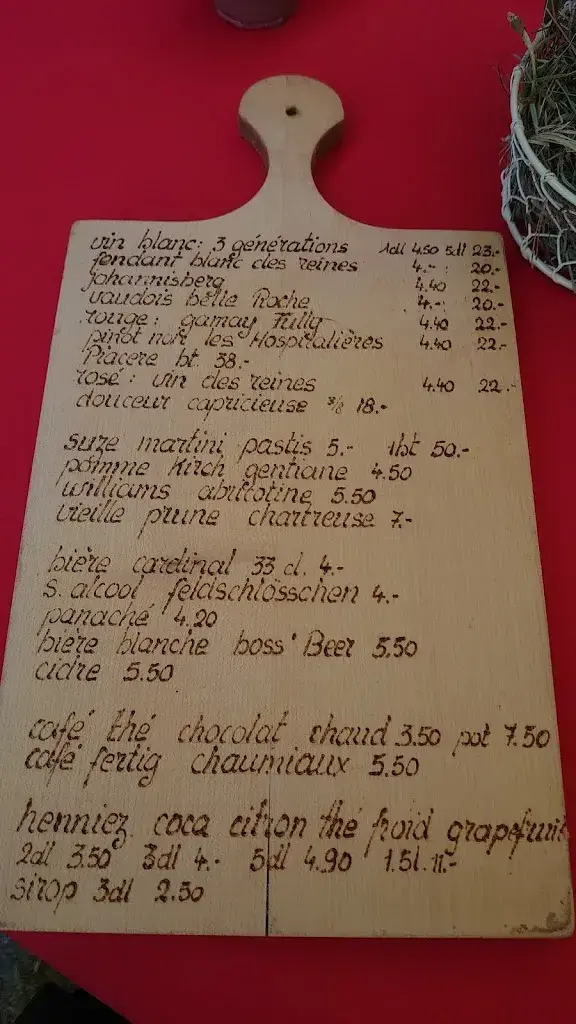 Buvette des Gros Chaumiaux restaurant à Cerniat