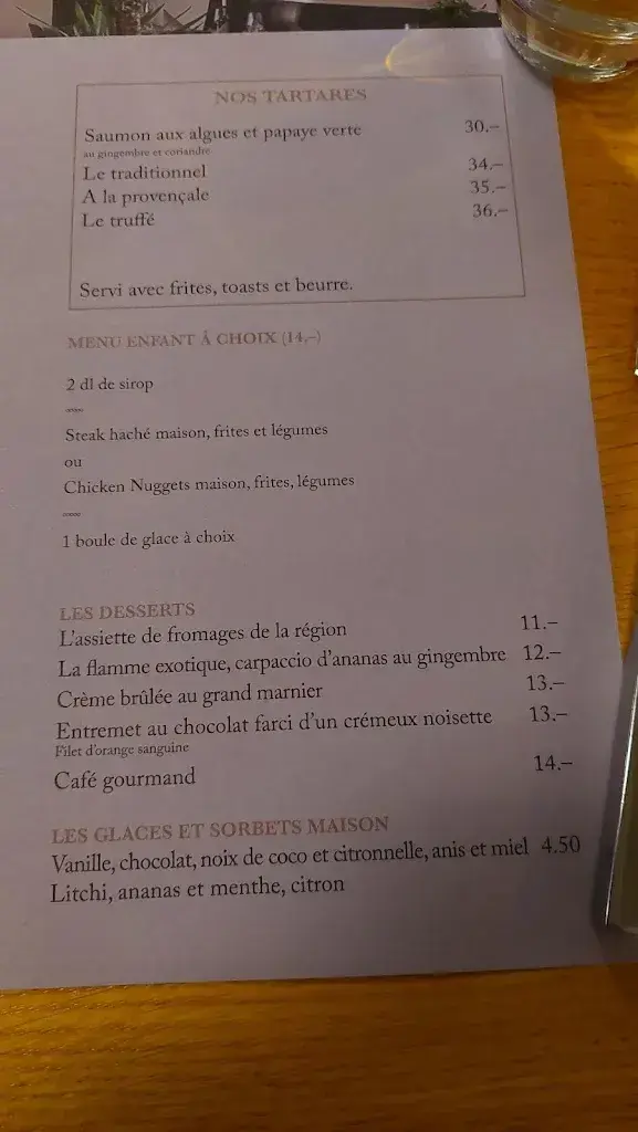 Menu_Auberge St. Georges_Corminboeuf_image_4