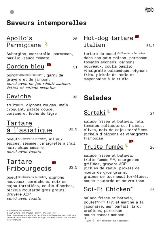 Menu_Apollo - Fribourg_Fribourg_image_3