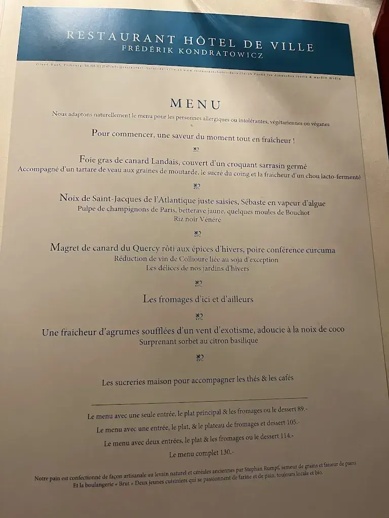 Menü_Hôtel de Ville_Fribourg_Bild_2