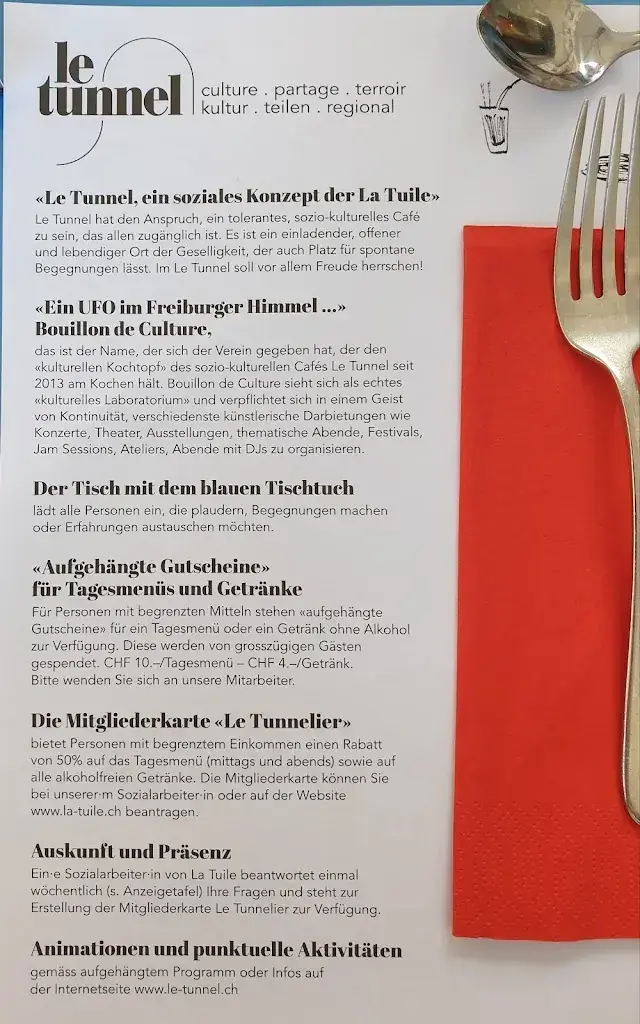 Menu_Café Restaurant Le Tunnel_Fribourg_image_2