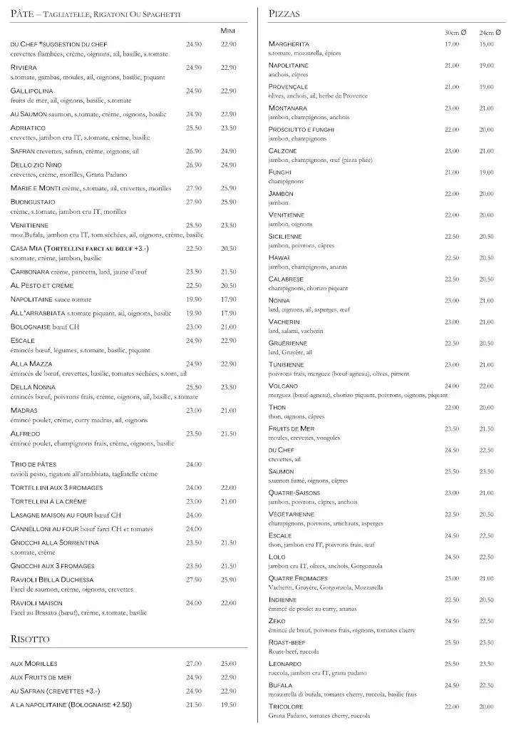 Restaurant Pizzeria de l'Escale_Givisiez_menu_image_1