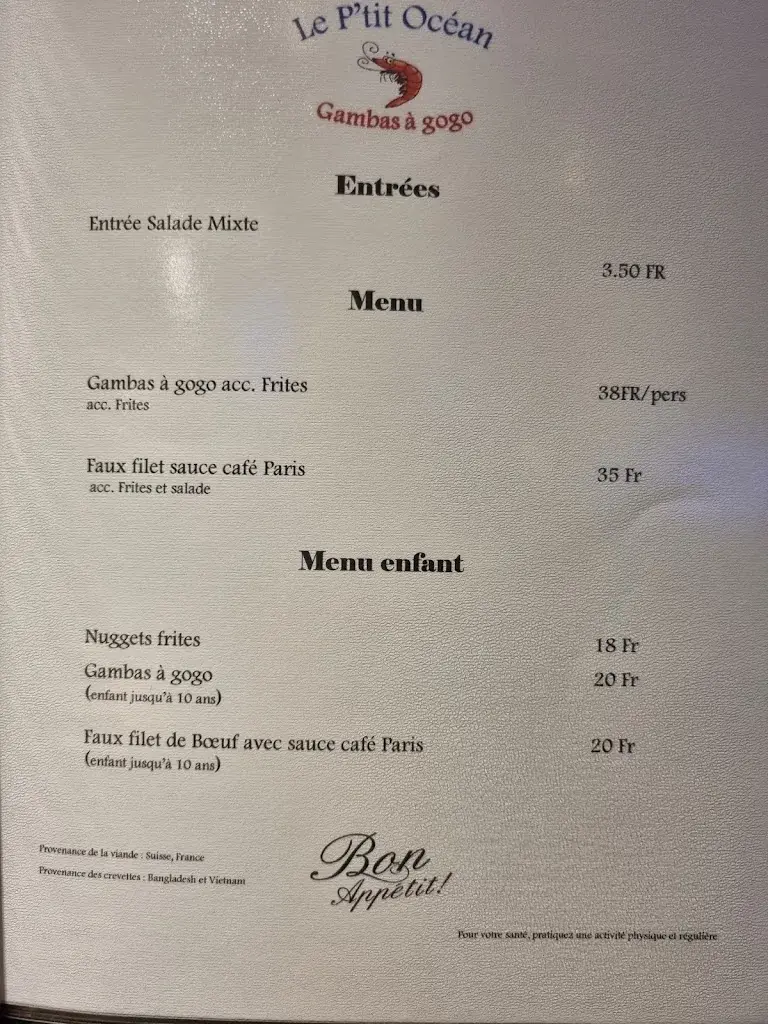 Menu_Le P'tit Océan Fribourg_Granges-Paccot_image_2