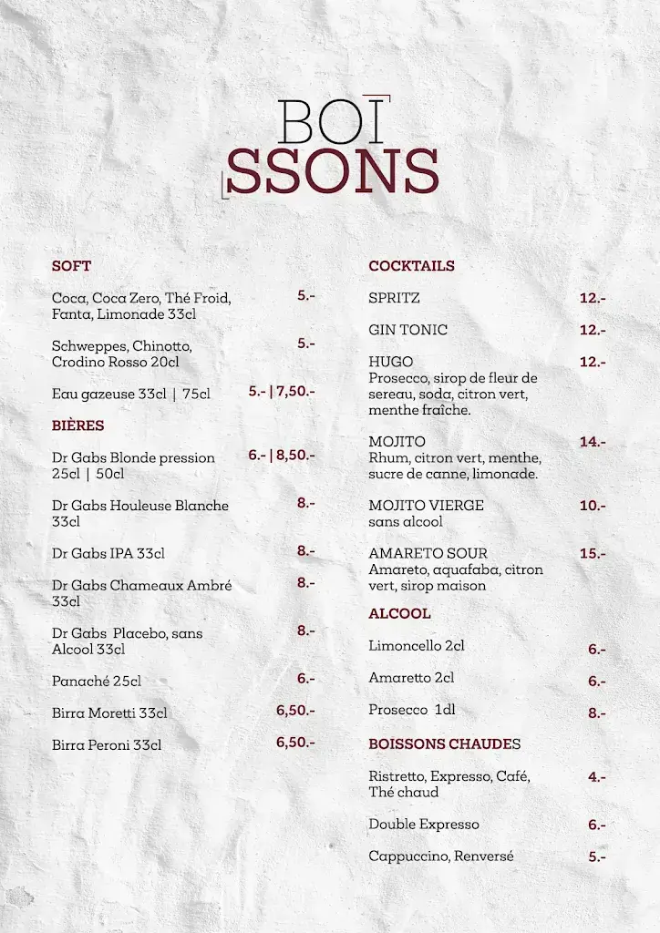 Menu_La Fontaine | Restaurant & Bar Montreux_Montreux_image_1