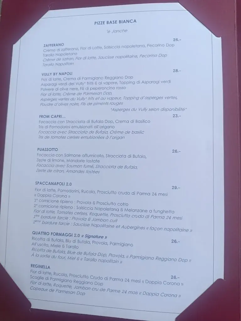 Menu_Vesuvius Pizzeria Napoletana | Ristorante_Praz (Vully)_image_4