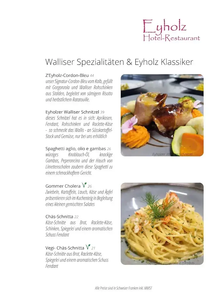 Hotel-Restaurant Eyholz_Eyholz_menu_image_1