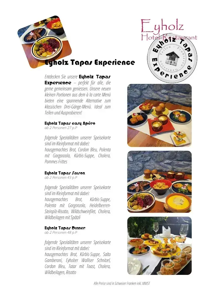 Menu_Hotel-Restaurant Eyholz_Eyholz_image_2