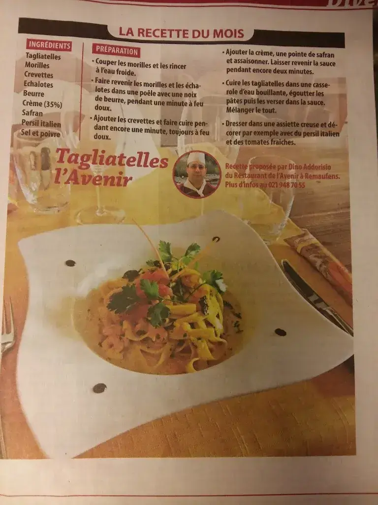 Menu_Restaurant de l'Avenir_Remaufens_image_2