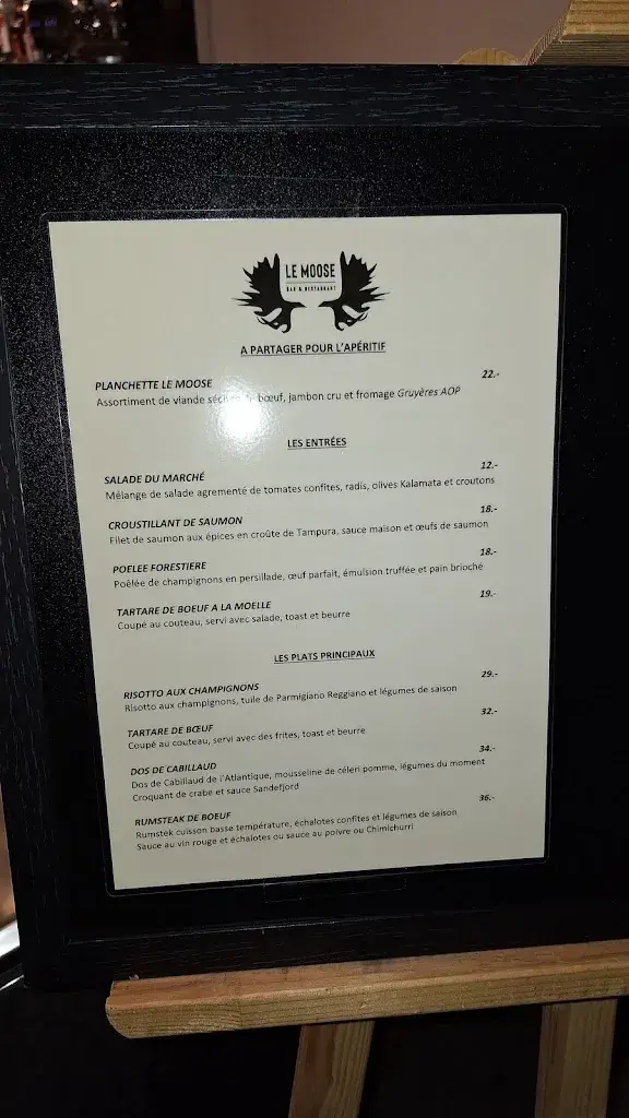 Restaurant Le Moose restaurant in Vevey