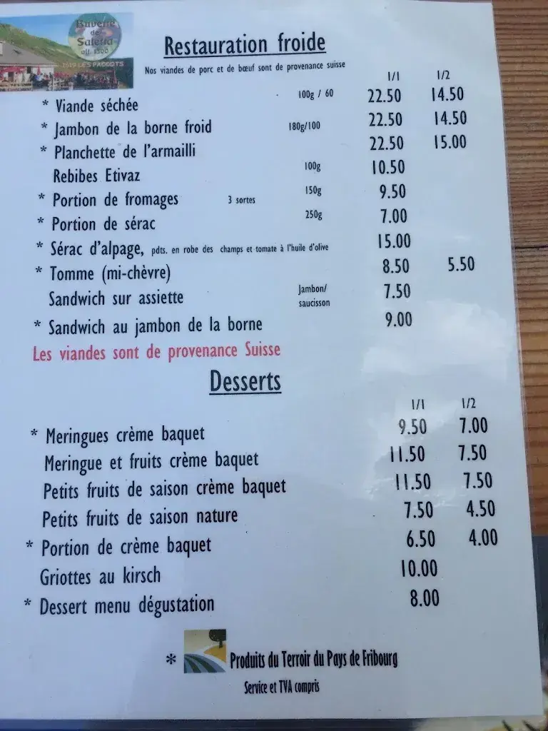 Buvette de Saletta - Famille Colliard_Paccots_menu_image_1