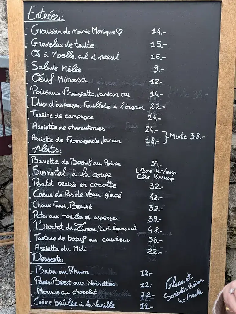 Menu_La Pinte du Châtelard_Corsier-sur-Vevey_image_4