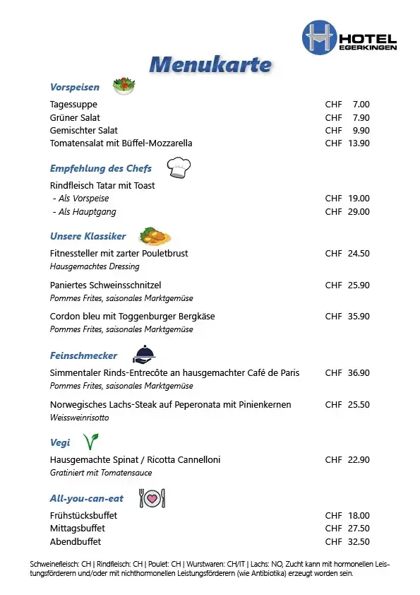 Restaurant Hotel Egerkingen restaurant à Egerkingen