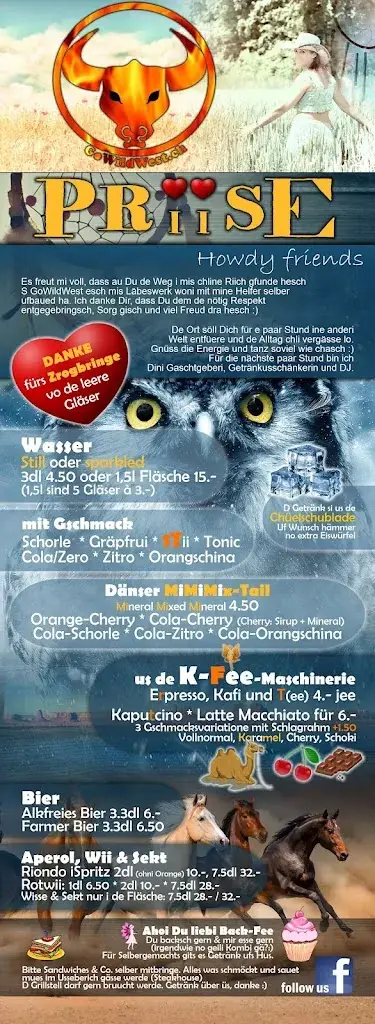 GoWildWest-DanceRanch GmbH Restaurant in Wolfwil