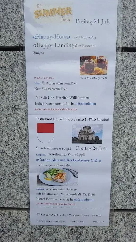 Menu_Restaurant Eintracht Balsthal_Balsthal_image_2