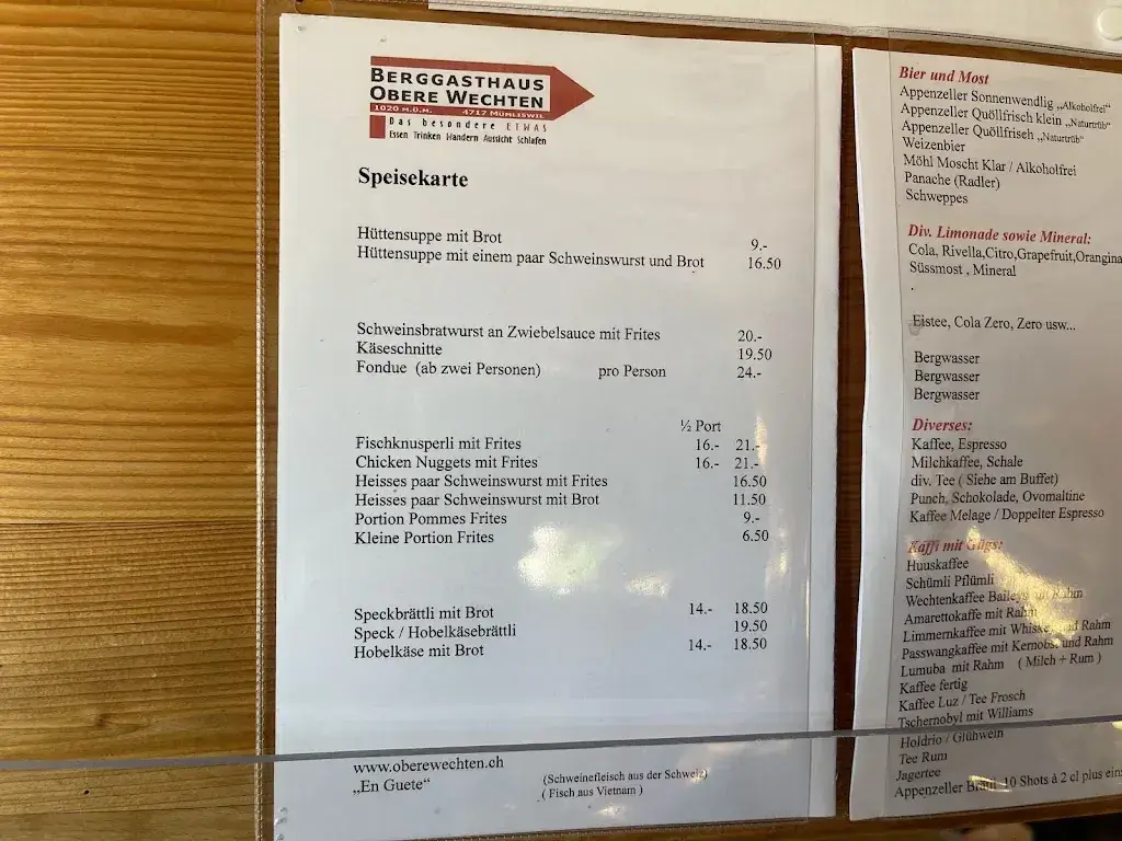 Menu_Berggasthaus Obere Wechten_Mümliswil-Ramiswil_immagine_3