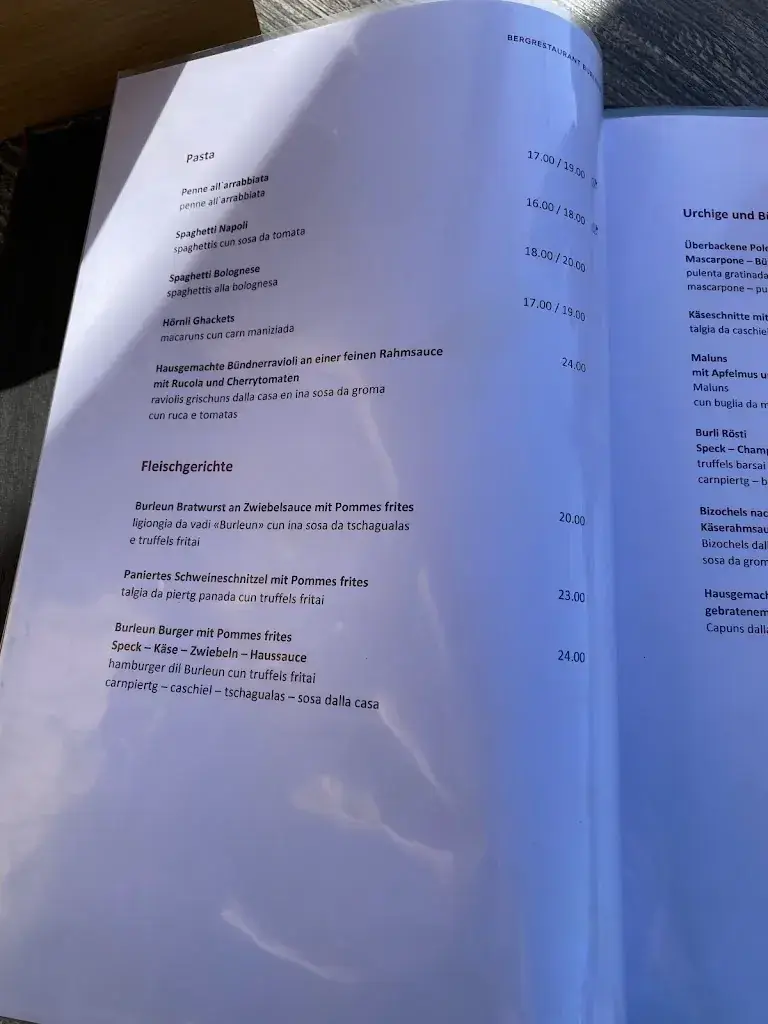 Menu_Bergrestaurant Burleun_Breil/Brigels_image_3