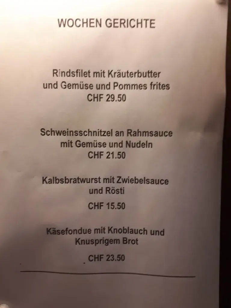 Zum Brunne restaurant à Biel-Benken