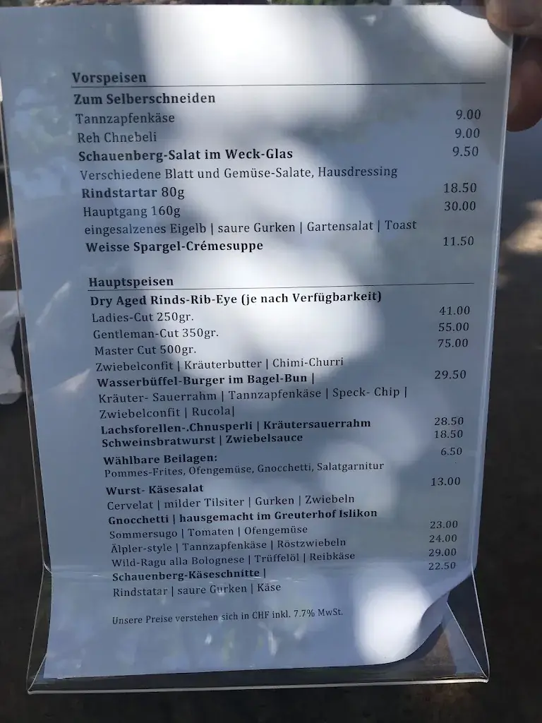 Restaurant Schauenberg restaurant in Hofstetten