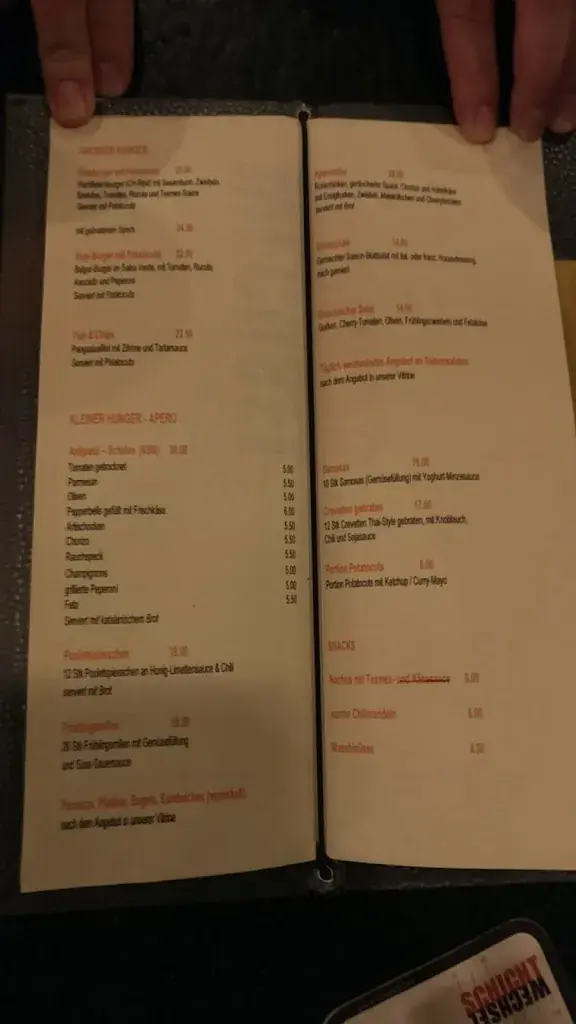 Menü_Restaurant - Bar Schichtwechsel_Liebefeld_Bild_2