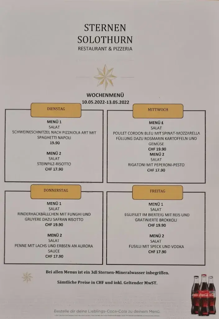 Sternen Solothurn Restaurant & Pizzeria_Solothurn_menu_image_1