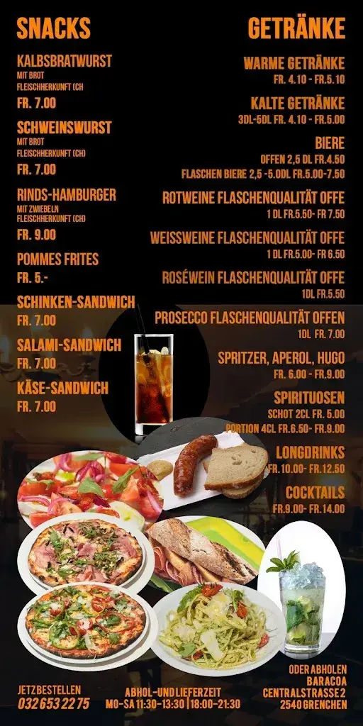 Menu_Baracoa Bar Restaurant_Grenchen_image_2