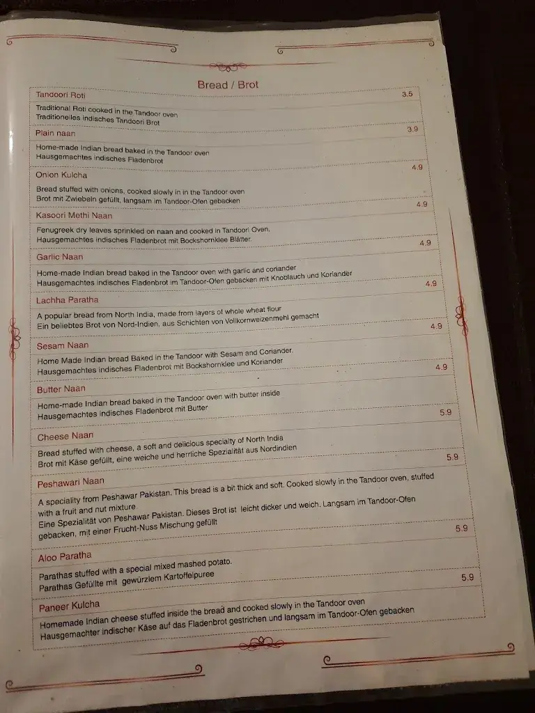 Menu_Indian Kitchen_Köniz_image_1