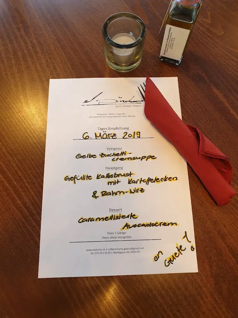 Menu_El Pincho zum Wilden Mann_Wil_immagine_2