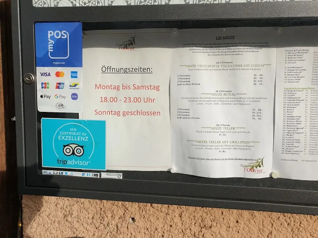 Restaurant l‘Olivier Restaurant in Wil