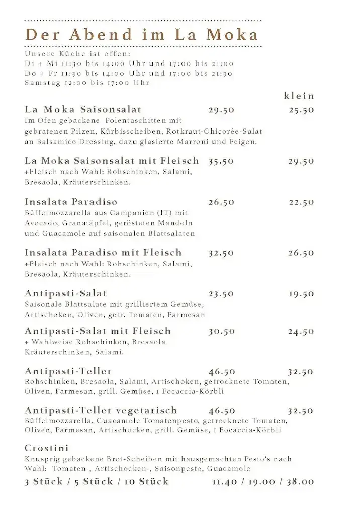 Menü_Cafè Bar La Moka_Wil_Bild_1